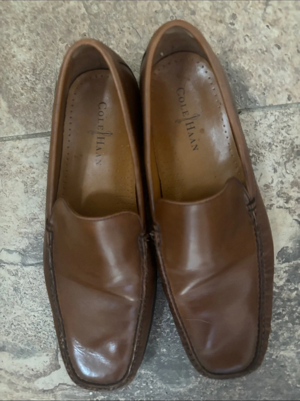 Cole Haan Men’s dress loafers medium tan worn once size 11m